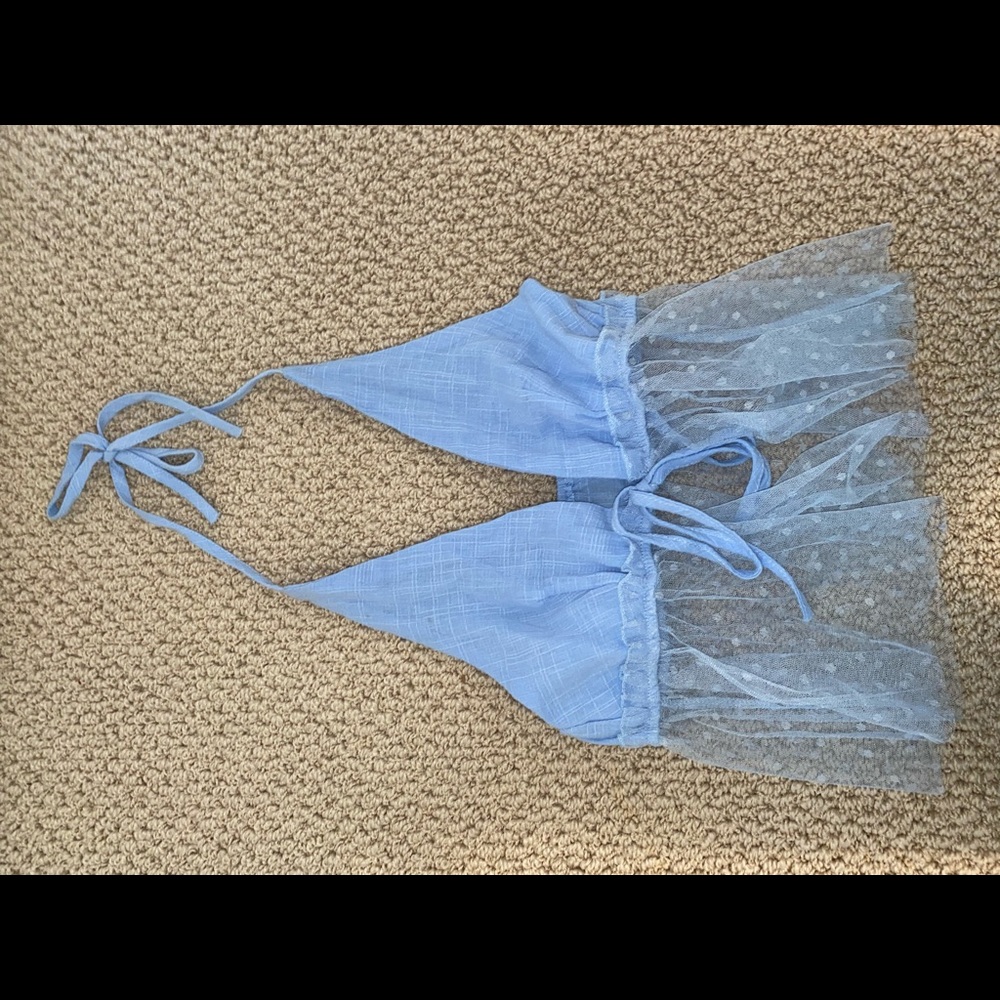 tie front halter top